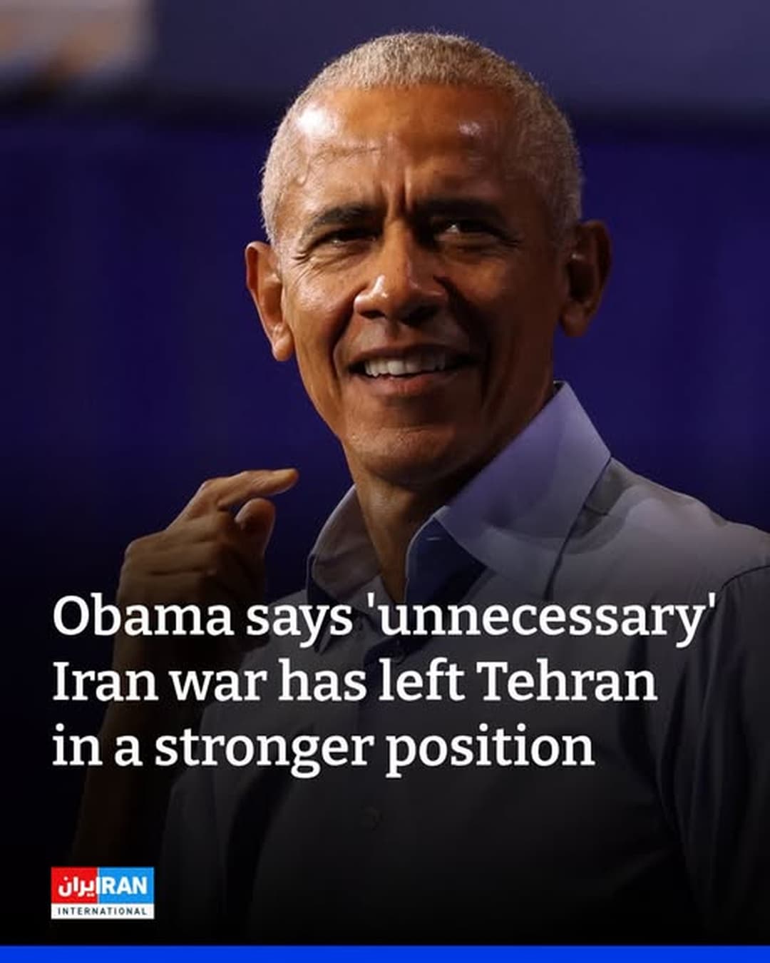 Obama Calls Iran War ‘Unnecessary’